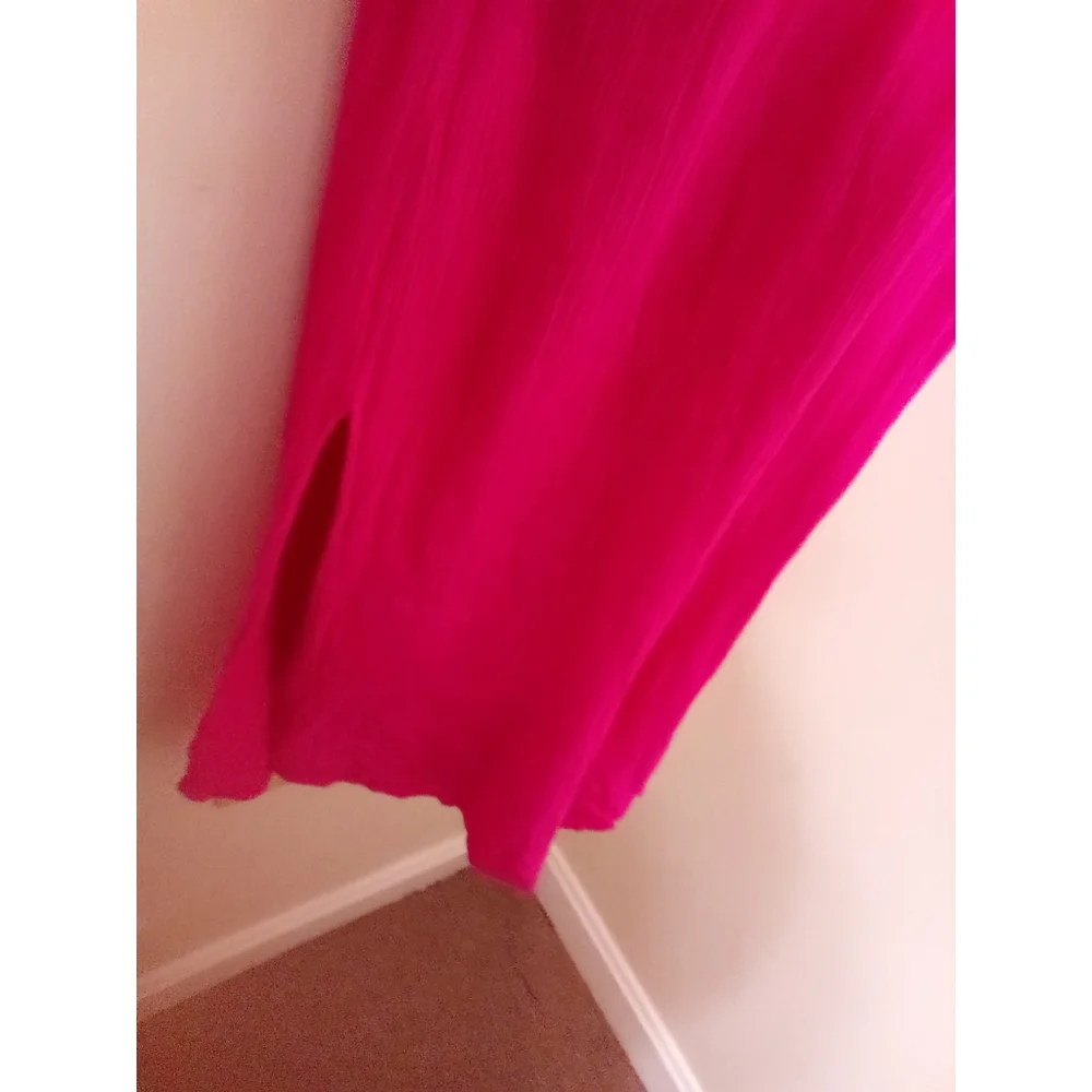 EE SOME JUMPSUIT PRE-OWNED PINK SIZE MEDIUM WIDE LEGS OPEN SIDE - Picture 4 of 6